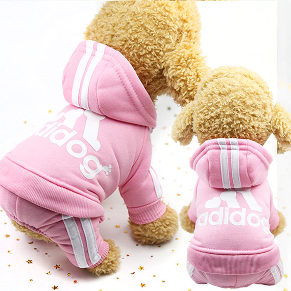 Костюм спортивний для собак Adidog рожевий S | Зображення 3