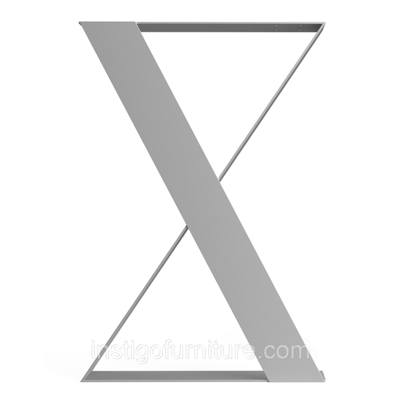 Комплект опор для стола из металла 500×104mm, H=730mm (Стальная пластина: 100x4,0mm) Серый | Зображення 1