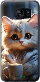 Чохол на Samsung Galaxy S7 Edge G935F Білий кіт "5646u-257-2448"