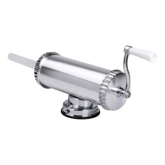 Шприц для ковбаси ручний 8×25 см горизонтальний ковбасний шприц 1,5 л для фаршу 3 насадки 16788-1 | Зображення 6