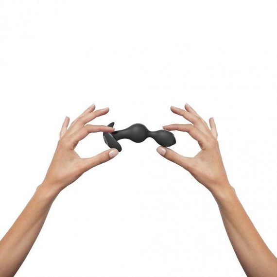 Анальный стимулятор, гибкий с вибрацией Love To Love TWINNY BUD Black Sex Aura | Зображення 3