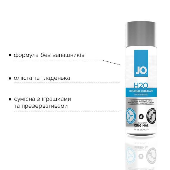 Лубрикант на водній основі System JO H2O ORIGINAL, 60 мл | Зображення 3