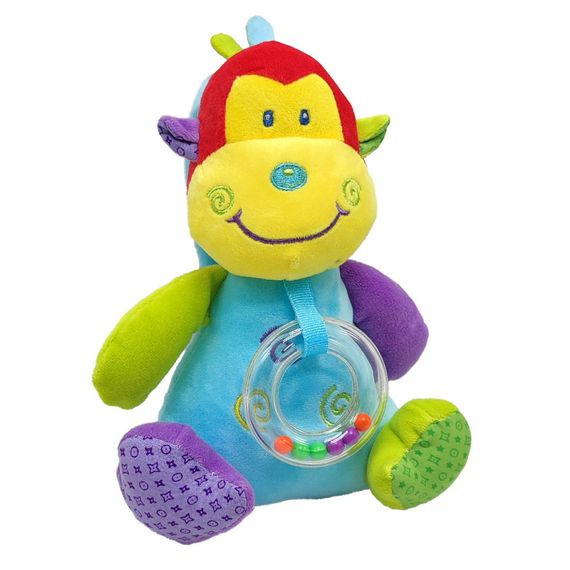 Погремушка - мягкая игрушка Bambi C20560 с музыкальным механизмом Обезьянка