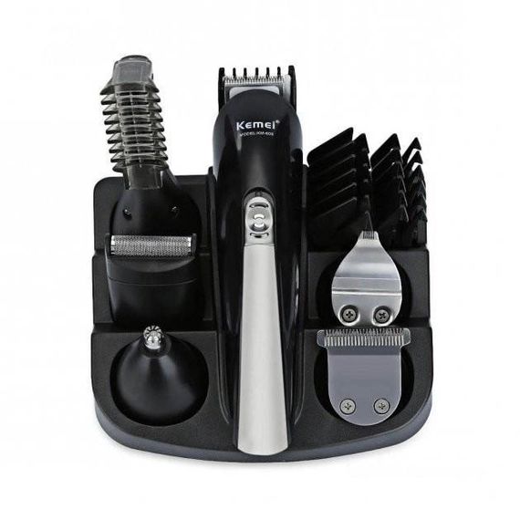 Беспроводная электробритва Kemei KM-600 | Бритва триммер для бороды | Электромашинка XE-129 для волос | Зображення 2