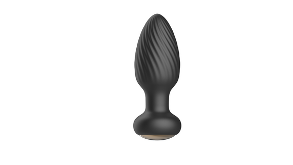 Анальна пробка B-Series Rotating anal plug, з функцією ротації, чорна | Зображення 1