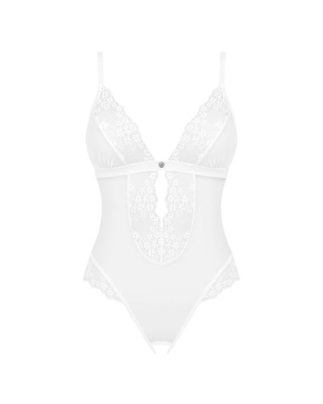 Эротическое полупрозрачное боди Obsessive Heavenlly crotchless teddy XS/S, с доступом sexstyle | Зображення 2