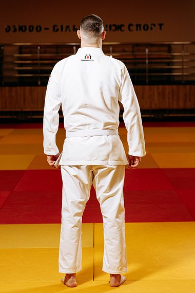 Біле кімоно для хлопців/чоловіків, джиу-джитсу, TM BUDOGI, зріст 180 см, щільність 450 гр/м.кв. | Зображення 4