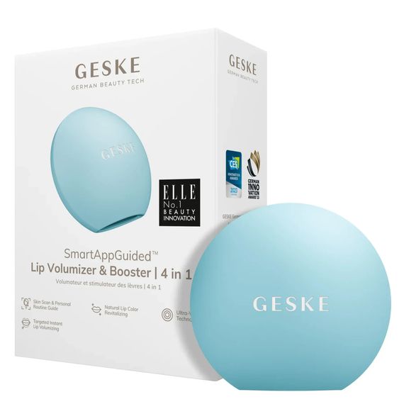 Пристрій для збільшення обʼєму губ GESKE Lip Volumizer&Booster 4в1 Small white, Бірюзовий
