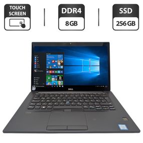 Ультрабук Dell Latitude 7480 / 14" (1920x1080) IPS Touch / Intel Core i7-7600U (2 (4) ядра по 2.8 - 3.9 GHz) / 8 GB DDR4 / 256 GB SSD / Intel HD Graphics 620 / WebCam б/в