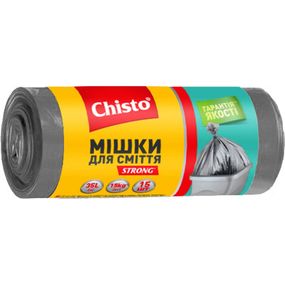 Пакеты для мусора Chisto Strong 35 л 15 шт. (4823098407775) - Топ Продаж!