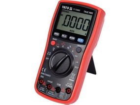 Мультиметр TRUE RMS електричних параметрів YATO з LCD-цифровим діапазоном 19999 від 2х1,5VAA батар YT-730893