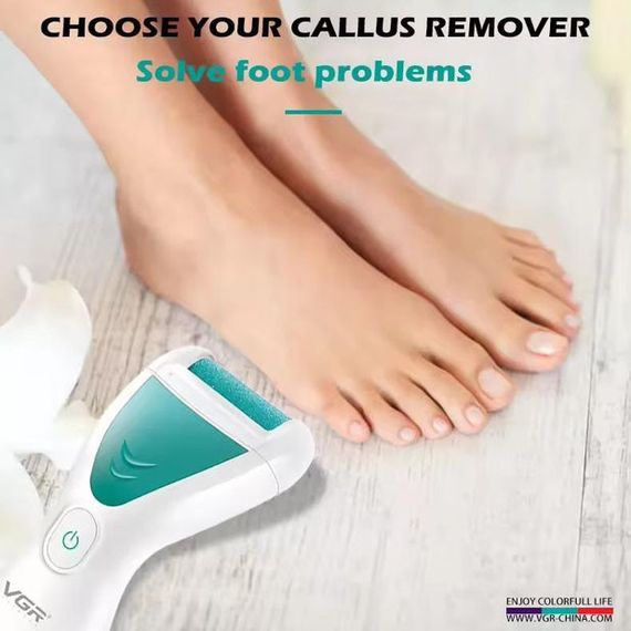 Електрична пемза для ніг з 2 насадками, від USB, VGR V-812 / Акумуляторна пемза для п'ят / Електропемза | Зображення 6