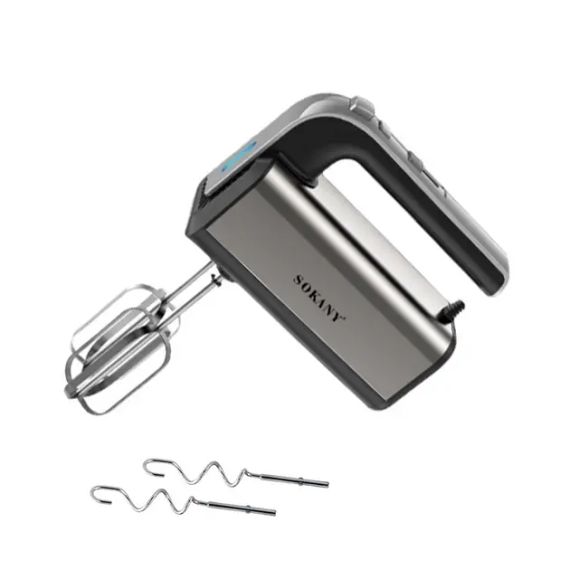 Миксер ручной SOKANY CX-6651 сталь с двумя насадками 800 Вт 5 скоростей | Зображення 2