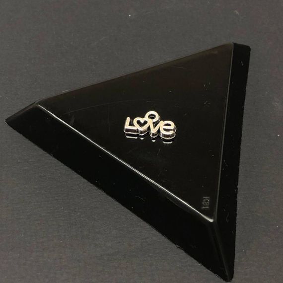 Підвіска металева "Love" 7х13 мм, колір Сталь | Зображення 1