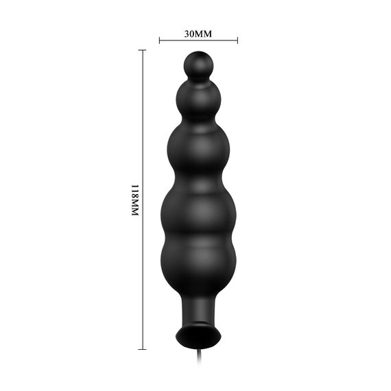 Анальна пробка - Pretty Love Special Anal Stimulation Butt Plug Black | Зображення 1