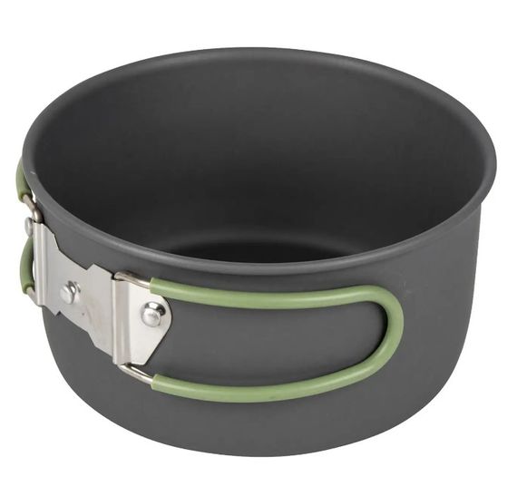 Набір посуду Bo-Camp Explorer 4 Pieces 19 Hard Anodized Grey/Green (2200241) (DAS302733) | Зображення 1