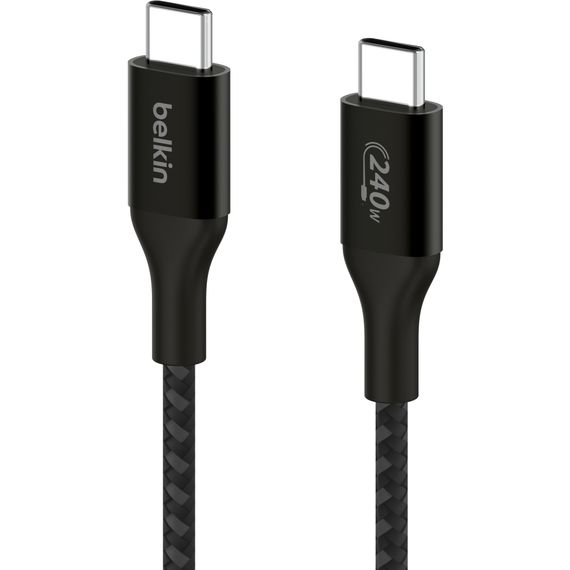 Дата кабель USB-C to USB-C 2.0m 240W Black Belkin (CAB015BT2MBK) | Зображення 2