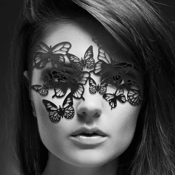 Маска на лицо Bijoux Indiscrets - Sybille Mask, виниловая, клеевое крепление, без завязок | Зображення 1