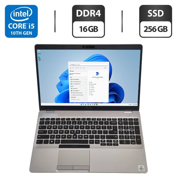 Ультрабук Dell Latitude 5510 / 15.6" (1366x768) TN / Intel Core i5-10310U (4 (8) ядра по 1.7 - 4.4 GHz) / 16 GB DDR4 / 256 GB SSD / Intel UHD Graphics / WebCam б/в