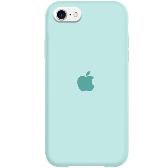 Чохол Silicone Case Full Protective (AA) для Apple iPhone SE (2020) Бірюзовий/Turquoise