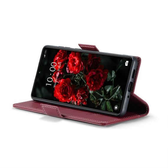 Кожаный чехол-книжка Retro Case для Xiaomi Redmi Note 13 Pro 5G / Poco X6 цвет Красный | Зображення 2