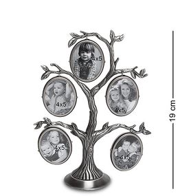 Настінна фоторамка Metal Family Tree 19 см (5 фото)