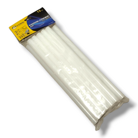 Клейові стрижні - 11,2х200мм Бiлий 12шт. в упак., Сталь (арт.80200)