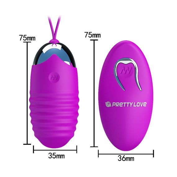 Віброяйце - Pretty Love Jessica Vibrating Egg Purple | Зображення 5