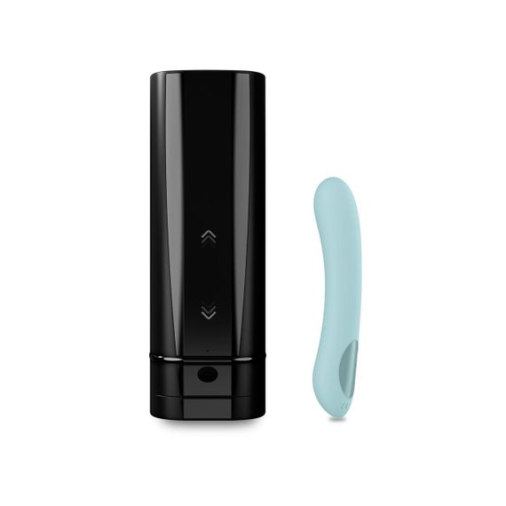 Интерактивный набор мастурбатор + стимулятор точки G Kiiroo Onyx+ and Pearl 2+ Couple Set Turquoise Sex Aura