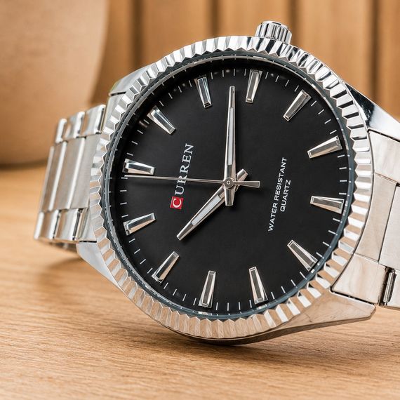 Чоловічий годинник Curren 8425 Silver-Black | Зображення 7