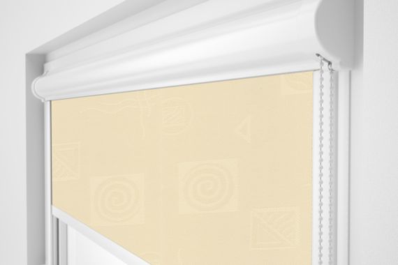 Рулонная штора Rolets Икеа 2-1800-1100 110x170 см закрытого типа Бежевая | Зображення 1