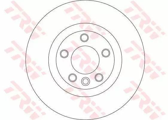Диск гальмівний (1 шт.) BMW 5 (E60) R 03-10, TRW (DF4360) | Зображення 1