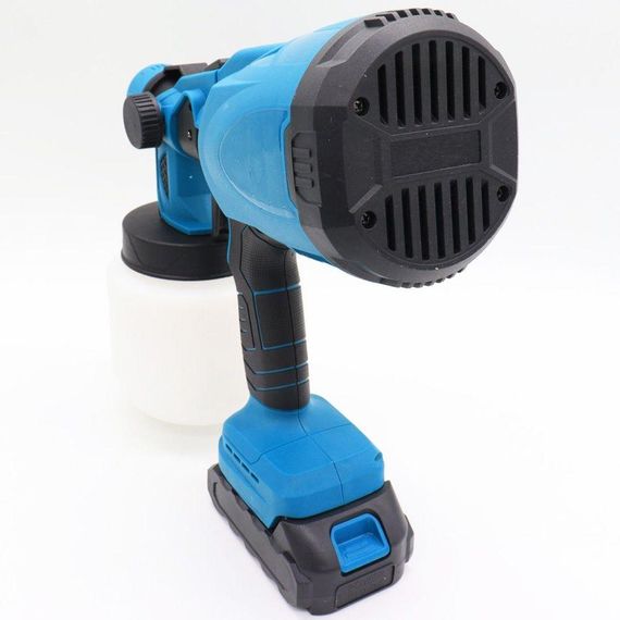 Аккумуляторный краскопульт 800мл + 2 аккумулятора 24В, JK-SG1 / Распылитель краски с регулировкой ширины / | Зображення 7