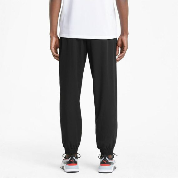 Штани спортивні Puma Active Woven Pants 586733 01 (чорні, чоловічі, поліестер, прямі з манжетом, бренд пума) | Зображення 3