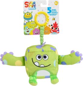 Игрушка для развития сенсорики WowWee Super Simple Плюшевый монстрик Хьюго