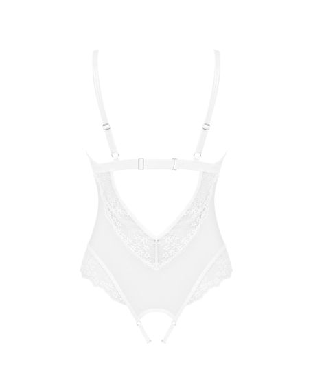 Боді з вирізом Obsessive Heavenlly Біле XS/S | Зображення 5