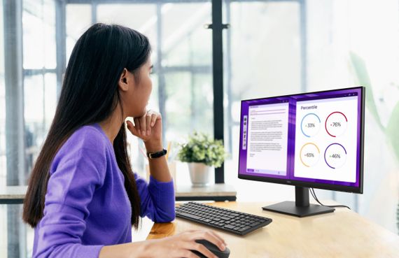 Монитор DELL 23.8&quot; E2425HM D-Sub 210-BRDN | Зображення 1