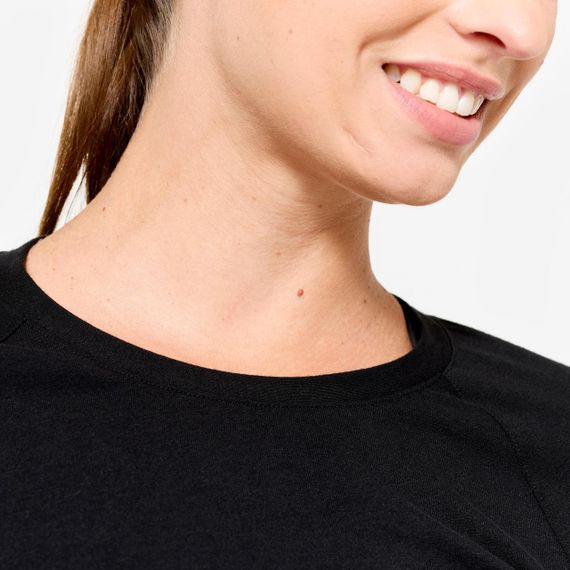 Футболка з довгим рукавом 500 чорна - M | Зображення 1