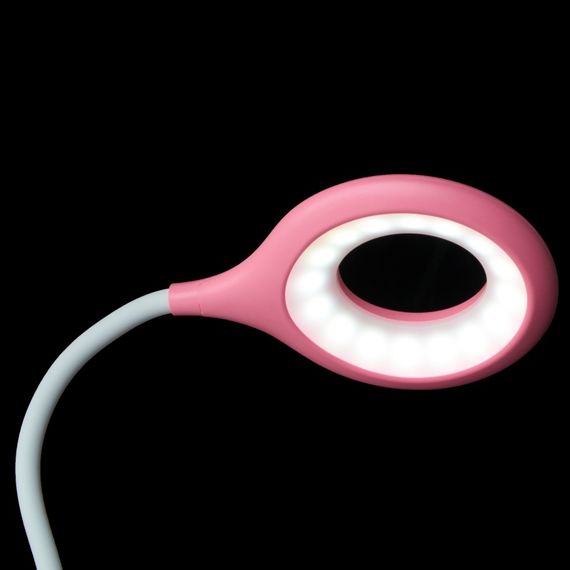 Настольная лампа на гибкой ножке на прищепке SL-80 3W PINK | Зображення 3