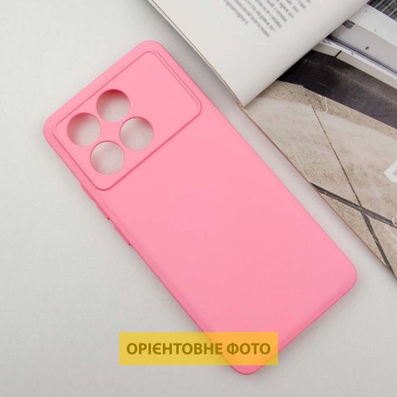 Чохол TPU GETMAN Liquid Silk Full Camera для Xiaomi Poco X6 / Note 13 Pro 5G Рожевий / Pink | Зображення 1