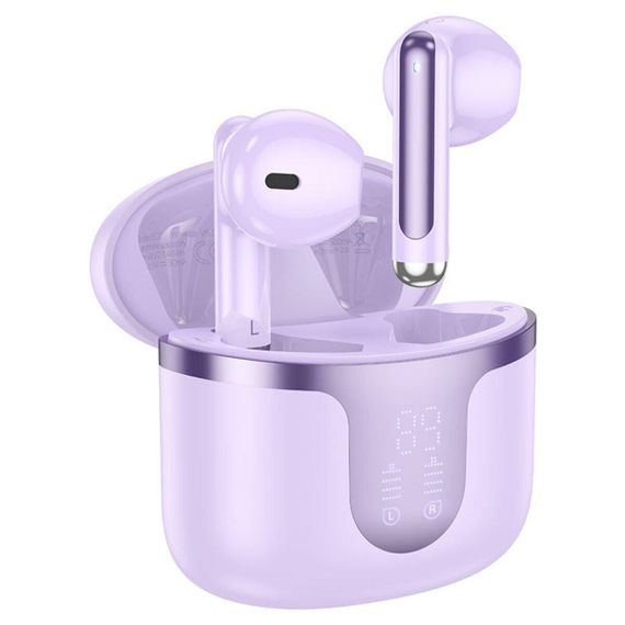 Беспроводные наушники HOCO EQ7 Snowflake true wireless BT headset Purple | Зображення 1