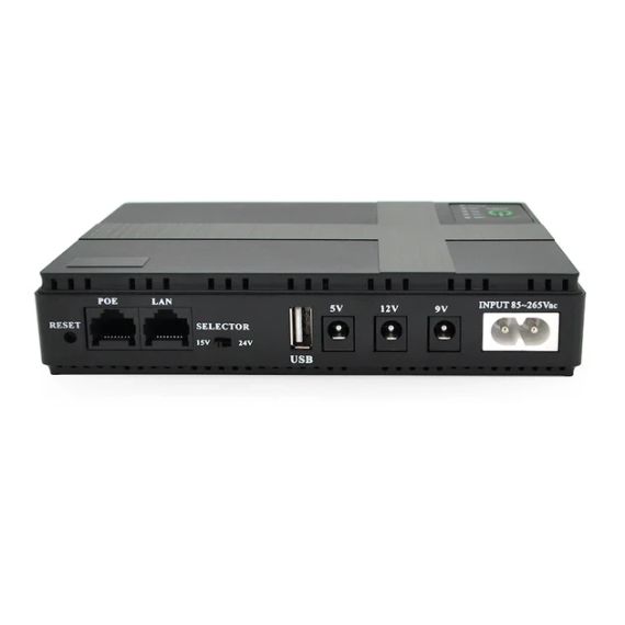 Источник бесперебойного Питания DC UPS для роутера, ONU, камер – 5V/9V/12V, многофункциональный портативный UPS с USB и кабелями | Зображення 3