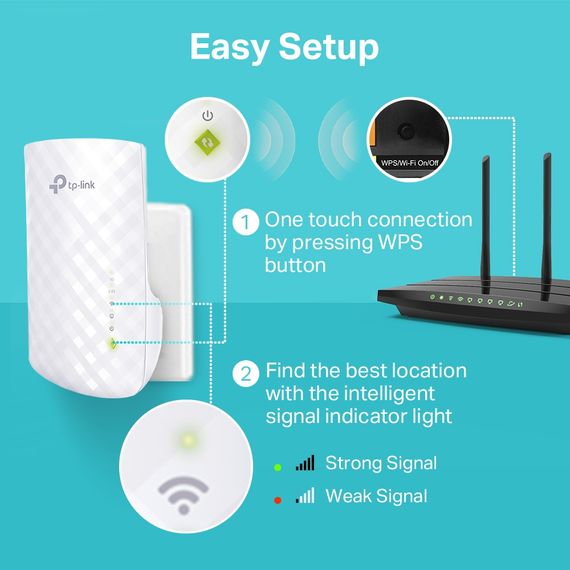 Повторювач Wi-Fi сигналу TP-Link RE220 AC750 1xFE LAN (RE220) | Зображення 5