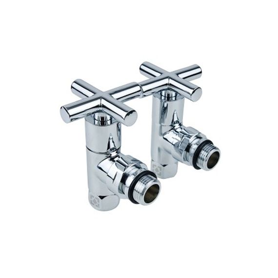 Кран кутовий для рушникосушки Raftec Premium 1/2х1/2 Chrome, 2шт. | Зображення 2