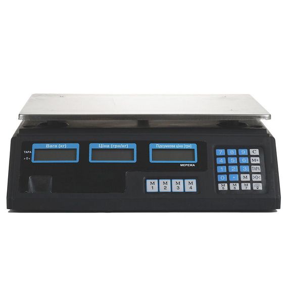 Ваги торгові електронні до 50 кг, MT-208B / Акумуляторні ваги з лічильником ціни / Настільні ваги для торгівлі | Зображення 2