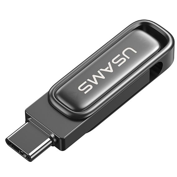 Флеш-накопичувач Usams US-ZB349 USB 3.2 Type-C Dual Ports – 256GB Tarnish | Зображення 4