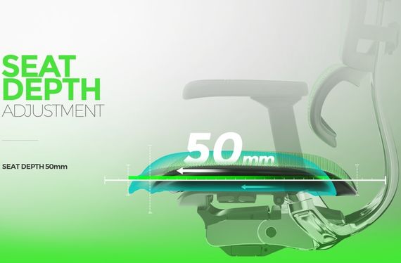 Кресло компьютерное ERGOHUMAN ELITE 2 (EHE2-AG-HAM-5D-L) сетка T-168-B4 COBALT | Зображення 9
