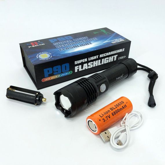 Ручний ліхтарик LED X-Balog BL-B88-P90 | Гарний ліхтарик Ліхтарик тактичний ручний | WD-141 Ліхтарик bl | Зображення 8