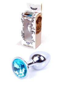 Анальна пробка - Jewellery Silver Plug Light Blue