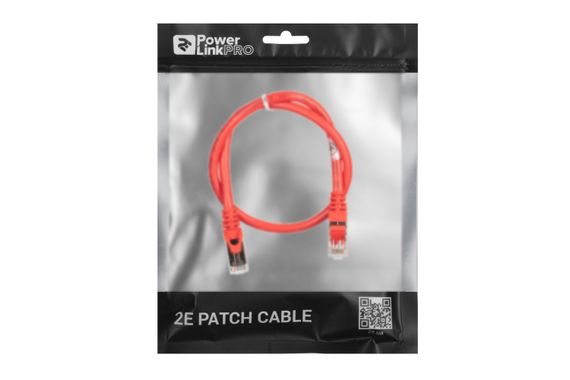 Патч-корд 2E Cat 6,S-FTP экран оплётка фольга,RJ45, 4Х2 27AWG ,7/0.14 Cu, 0.50 m, PVC,Red (2E-PC6SFTPCOP-050RD) | Зображення 2